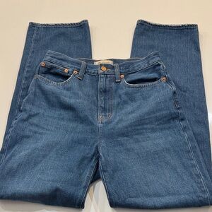 Madewell Women’s Baggy Straight Blue Jeans. Size 26